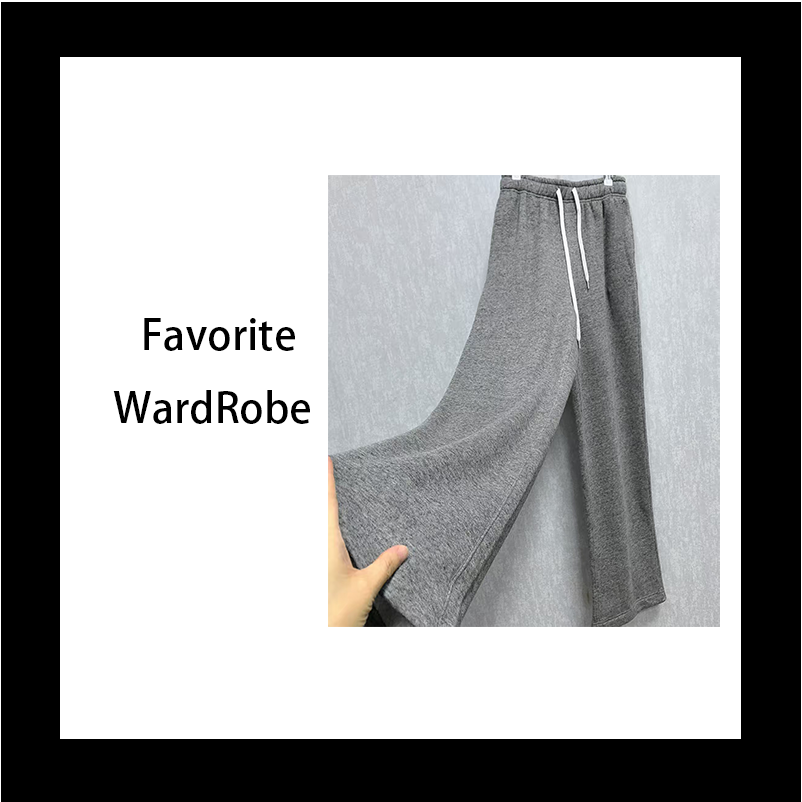 1155 LF抽绳宽松加绒长裤