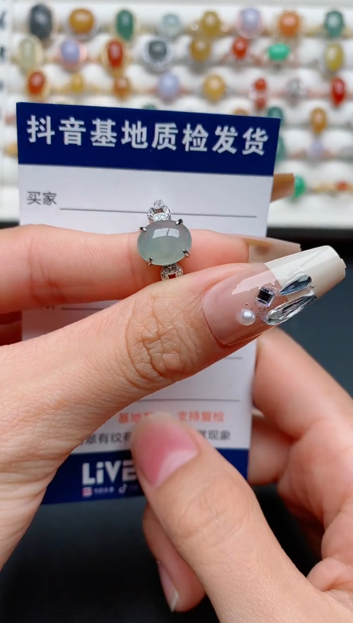 【闪购商品】翡翠戒指银S925镶嵌.............