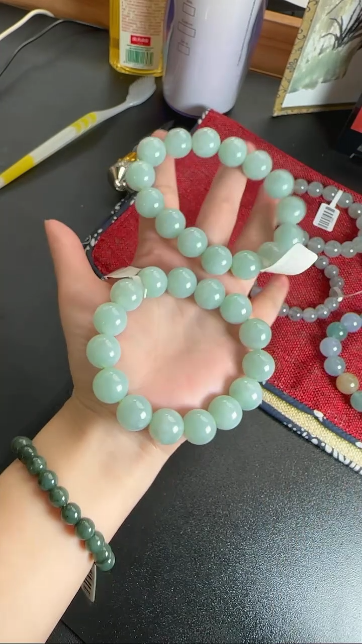 【闪购商品】翡翠手串未镶嵌WY0113085多样性发一