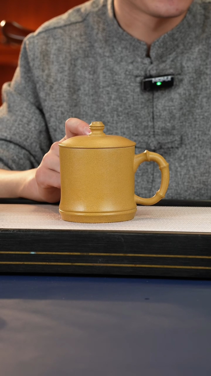 【闪购商品】紫砂茶杯黄金段泥竹节紫砂杯