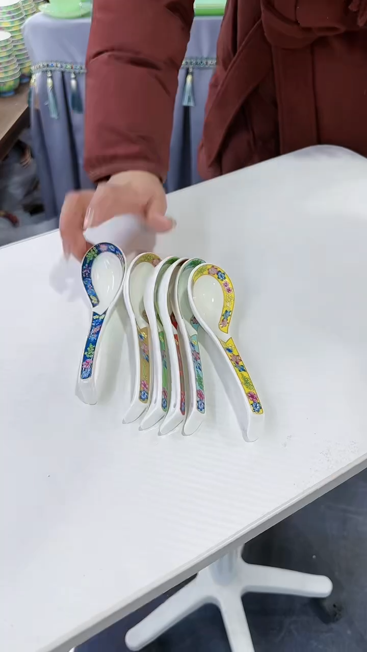 【闪购商品】瓷片小勺子6只景德镇陶瓷