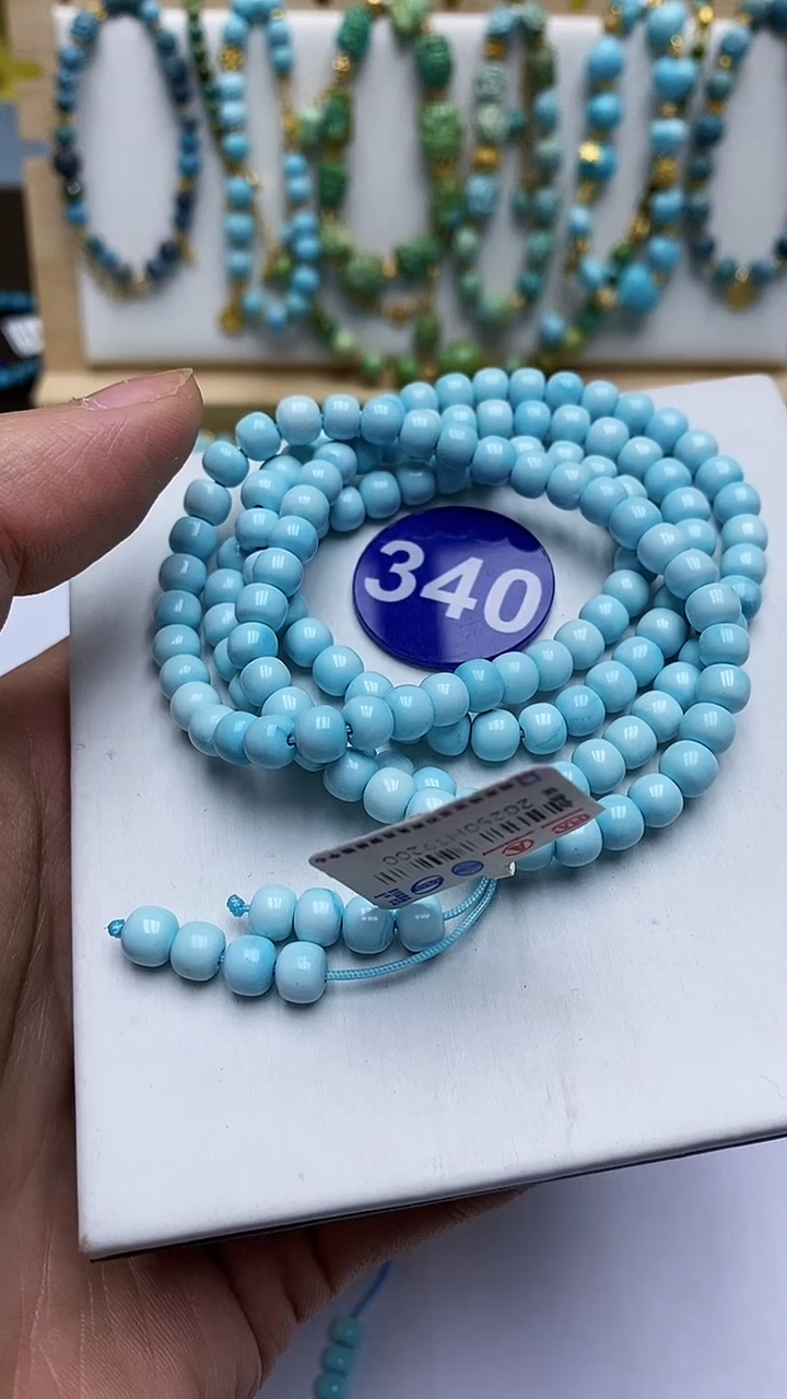 绿松石未镶嵌项链340