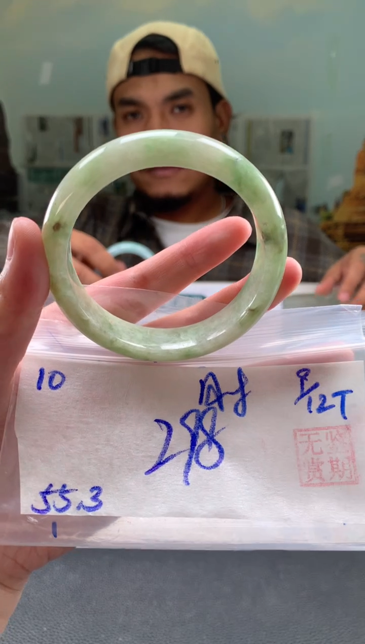 未镶嵌手镯翡翠时***机翡翠手镯 下单联系小耳机#10