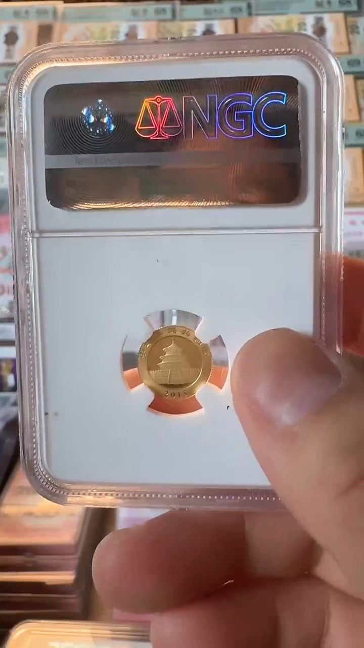 【闪购商品】纯金熊猫金币-NGC评级