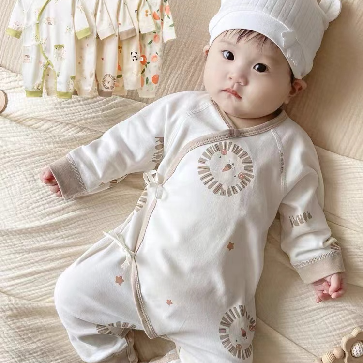 月牙子瑞福送福纯棉立领套装