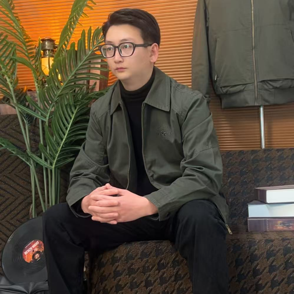 商城高定 春季新款纯棉复古水洗 老钱风 行政夹克 翻领外套