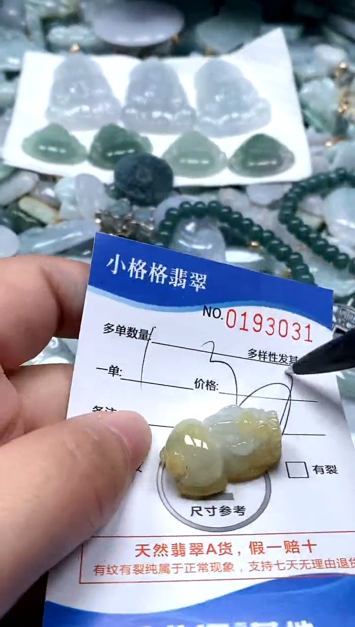 【闪购商品】翡翠颈饰未镶嵌闪购商品0193031