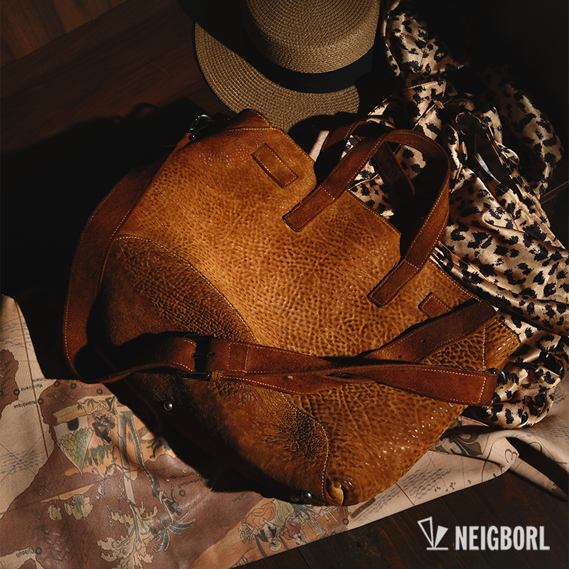 【马腰纹】NEIGBORL钊叔制复古做旧马皮高级感手工休闲手提斜挎包