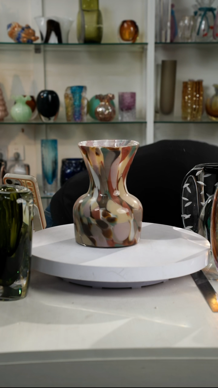 【闪购商品】琉璃高21轻奢琉璃花器福利正常手工痕迹