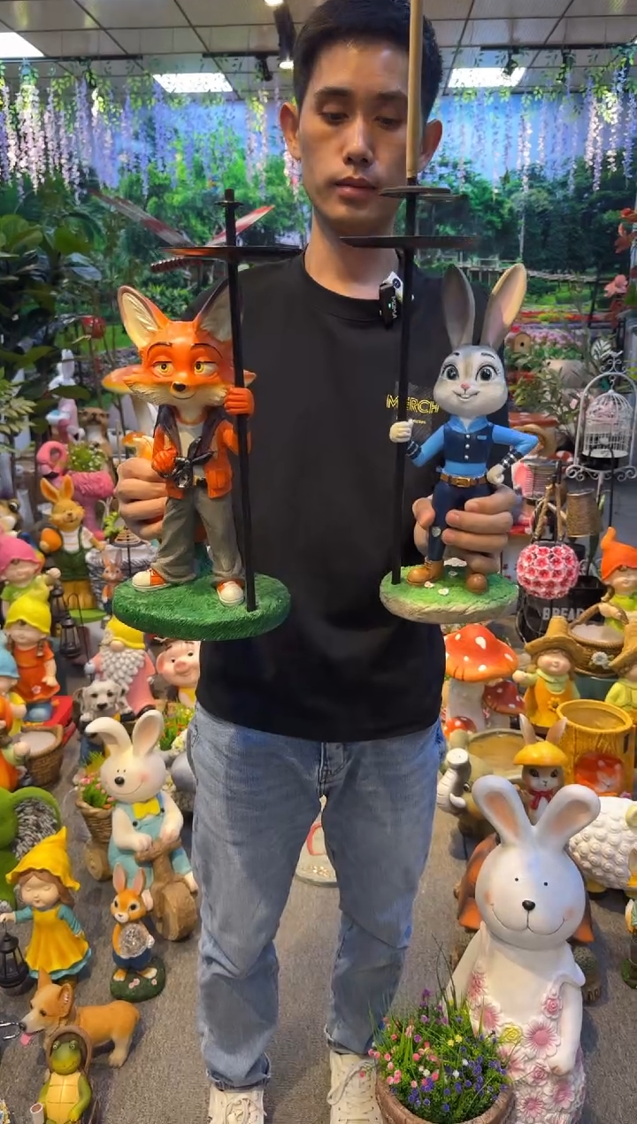 无花朵花园庭院摆件&00&