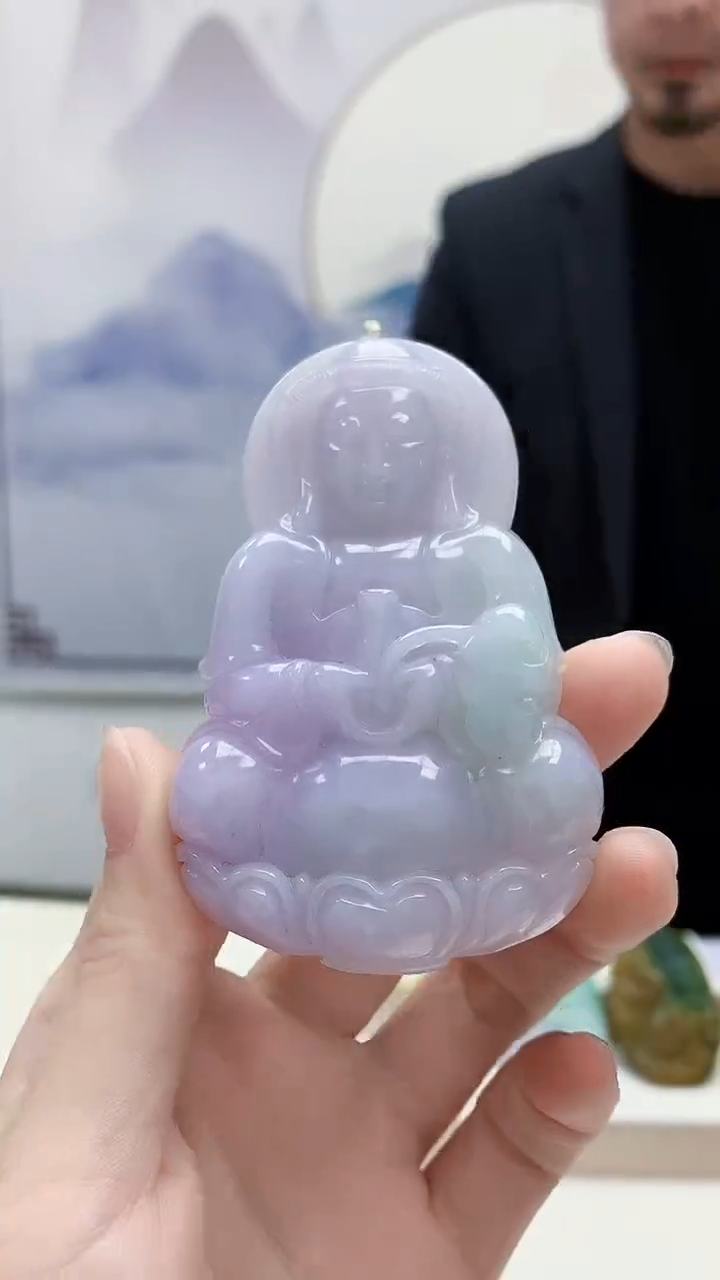 未镶嵌定制翡翠4957ry-毛货挂件12