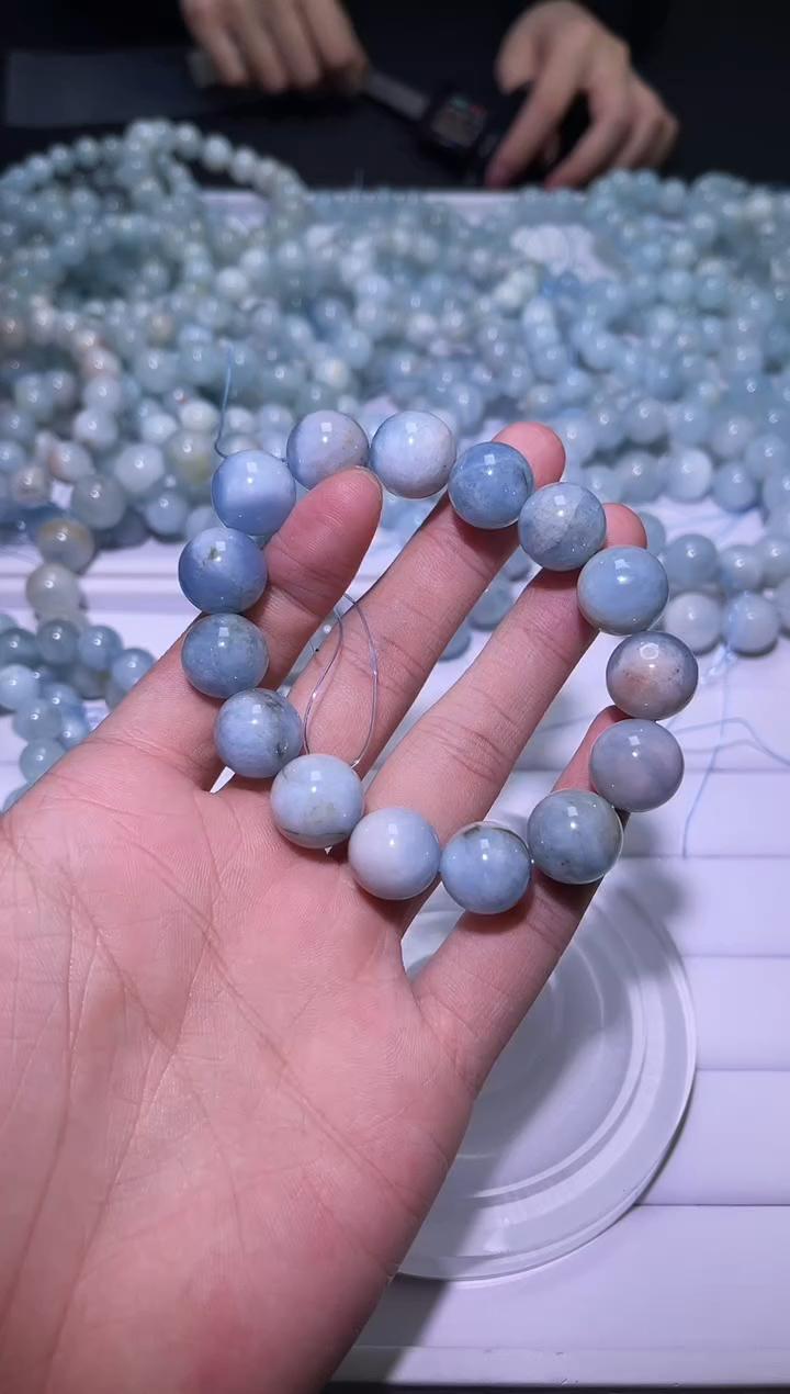 1海蓝宝石（处理）X052-海蓝宝多圈-多样性发其一