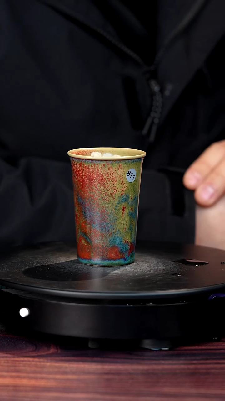 811#李盼龙一级品原矿钧瓷直口杯