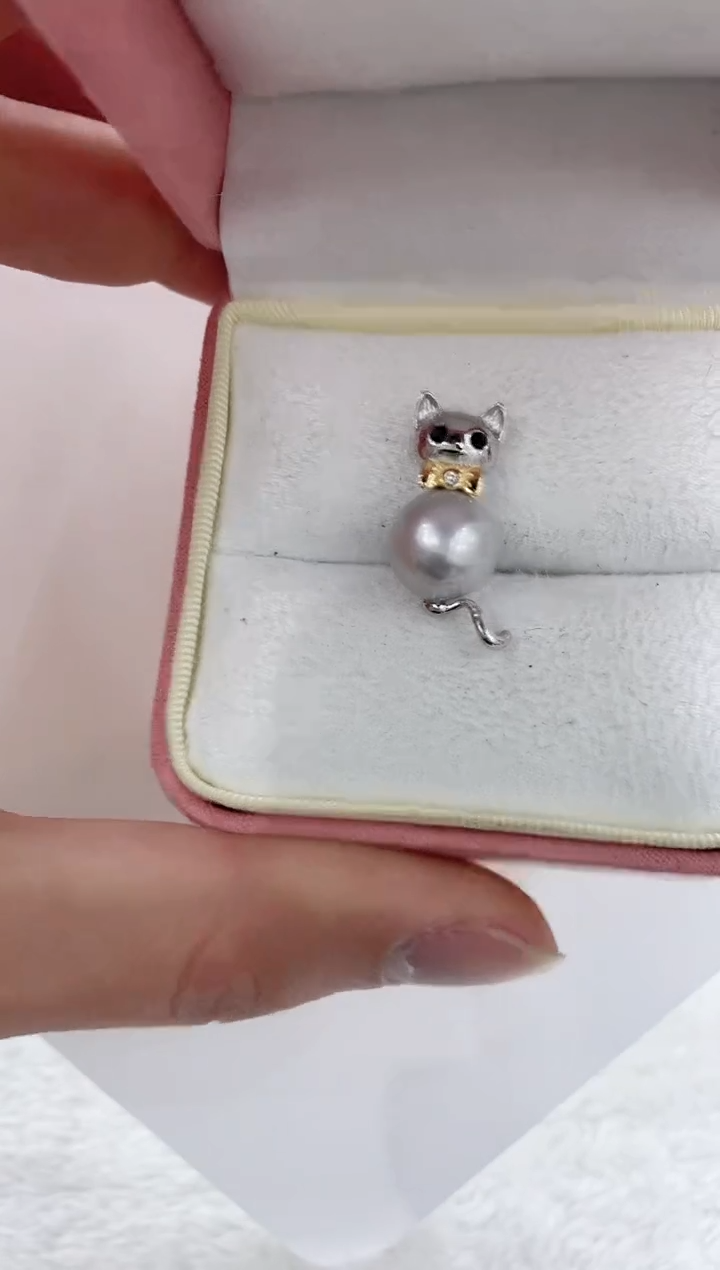 【闪购商品】海水珍珠吊坠(不含链)银S925镶嵌海水珍珠吊坠