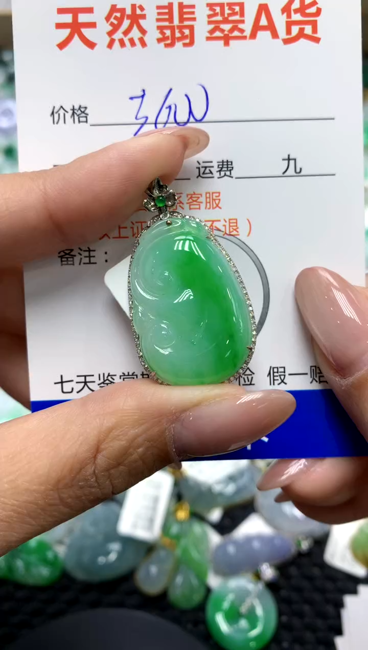 【闪购商品】翡翠颈饰18K金镶嵌111111111