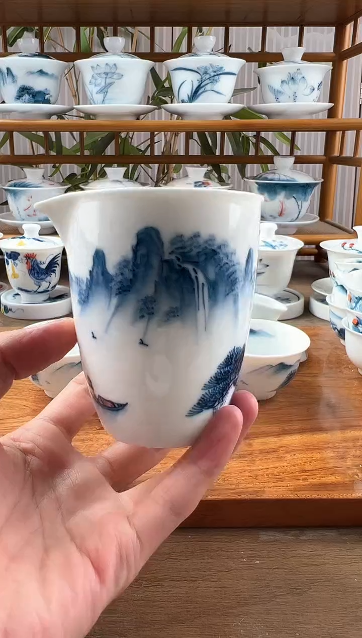 微瑕千里江山公道杯