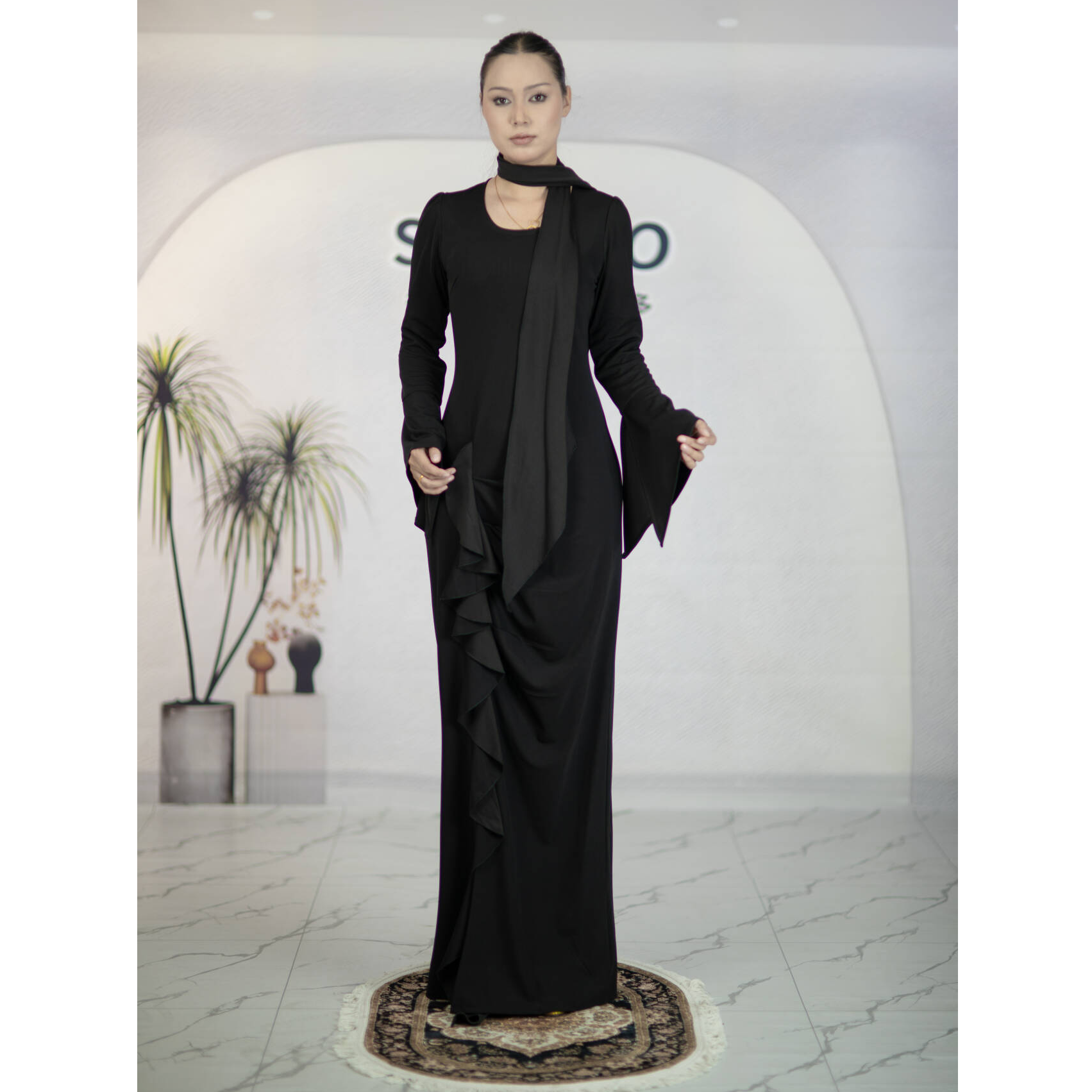 【新疆包邮】夏季女士晚礼服时尚连衣长裙收腰 显高气质