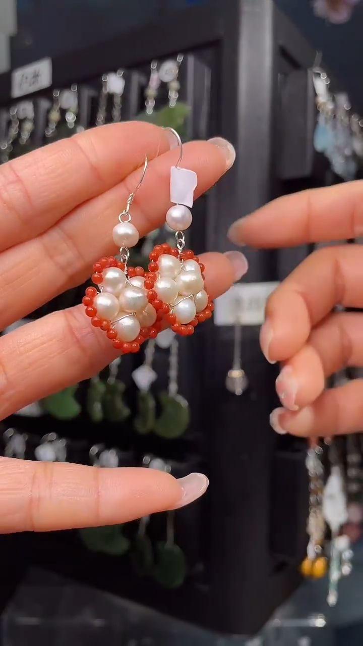 未镶嵌耳饰淡水珍珠?****⁹爱痴豆豆