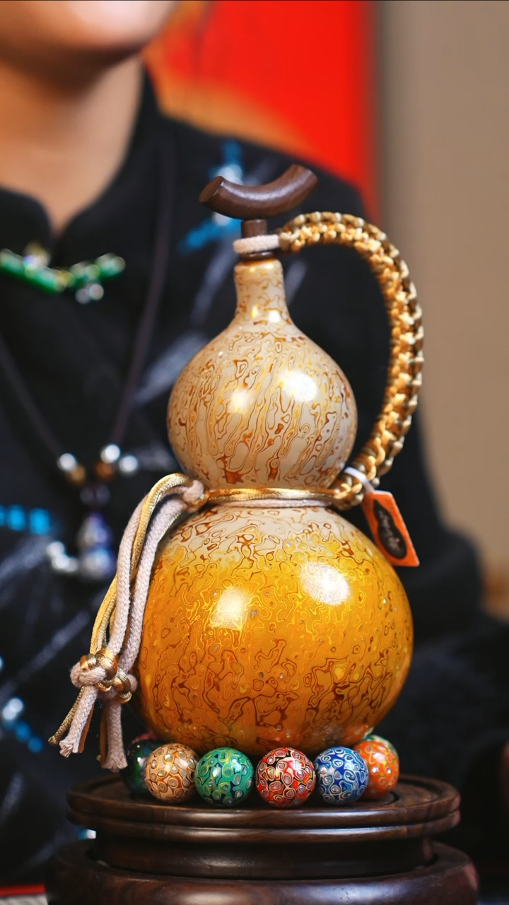 【闪购商品】JS189大师姐臻选非遗大漆酒葫芦