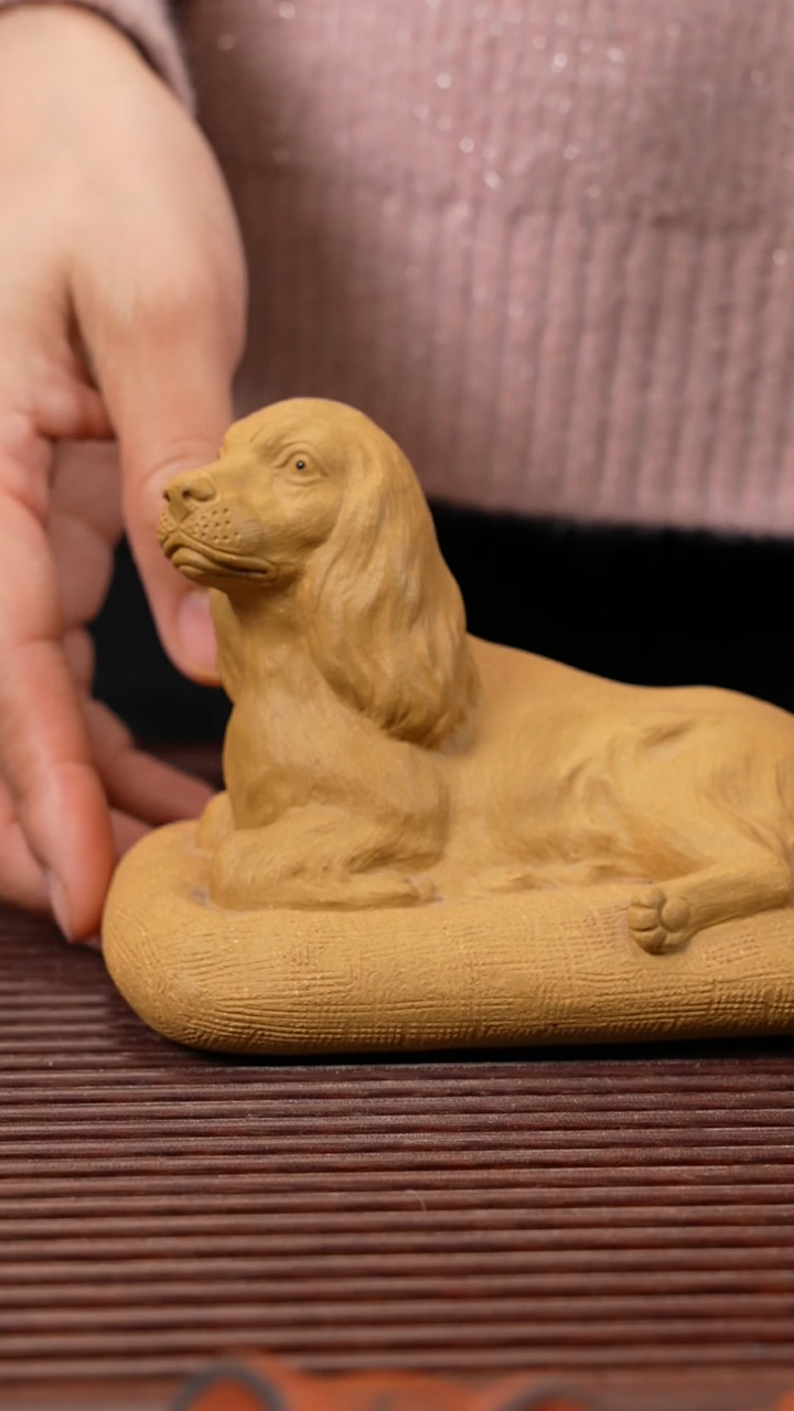 【闪购商品】紫砂茶宠大金毛，