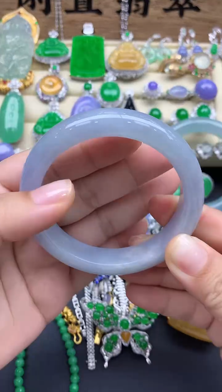 翡翠手镯未镶嵌97-春日珠宝