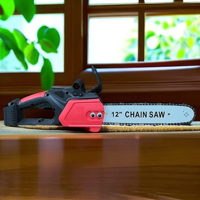 A二12寸锂电锯户外露营好帮手木材切割不求人