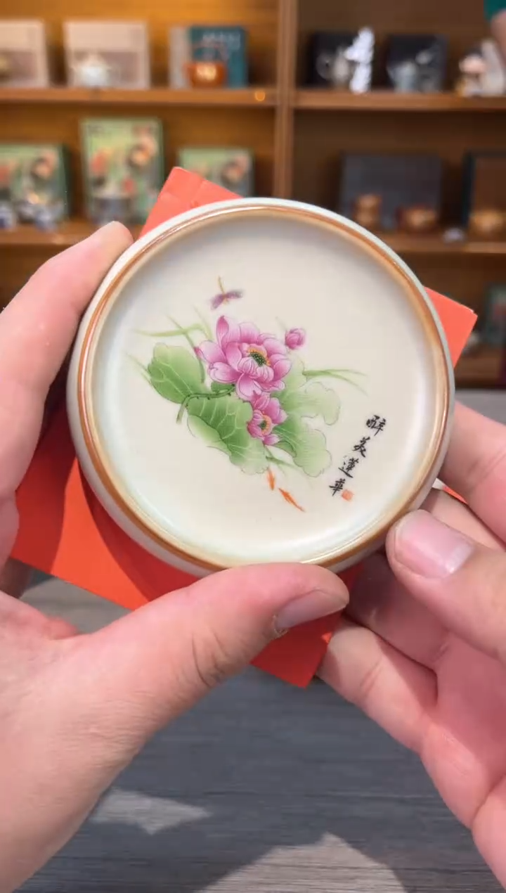 【闪购商品】最美莲花盖置茶具茶具