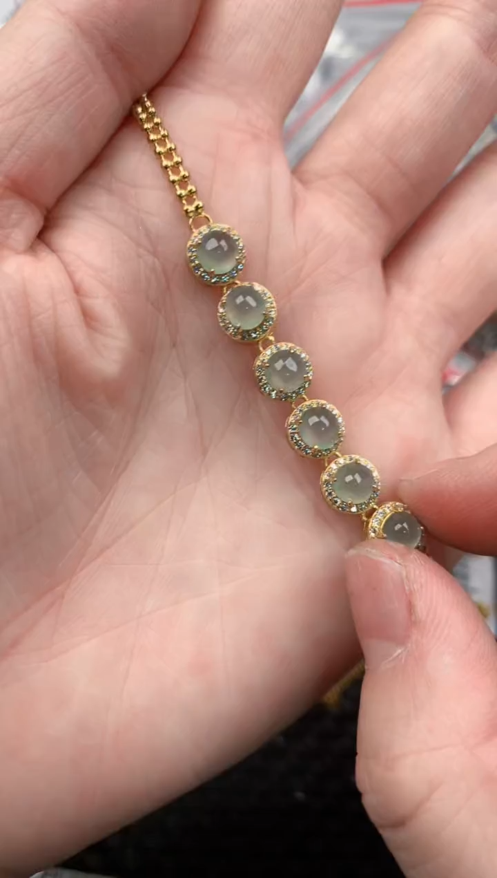 银S925镶嵌戒指翡翠14       3