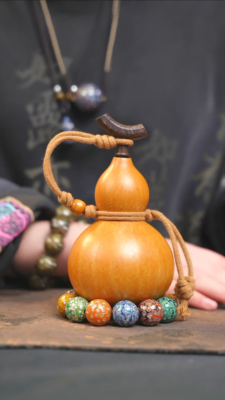 【闪购商品】YS264大漆酒葫芦不包手串及旋转底座