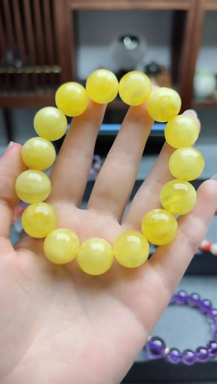 【闪购商品】蜜蜡裸石未镶嵌蜜蜡手串 HS