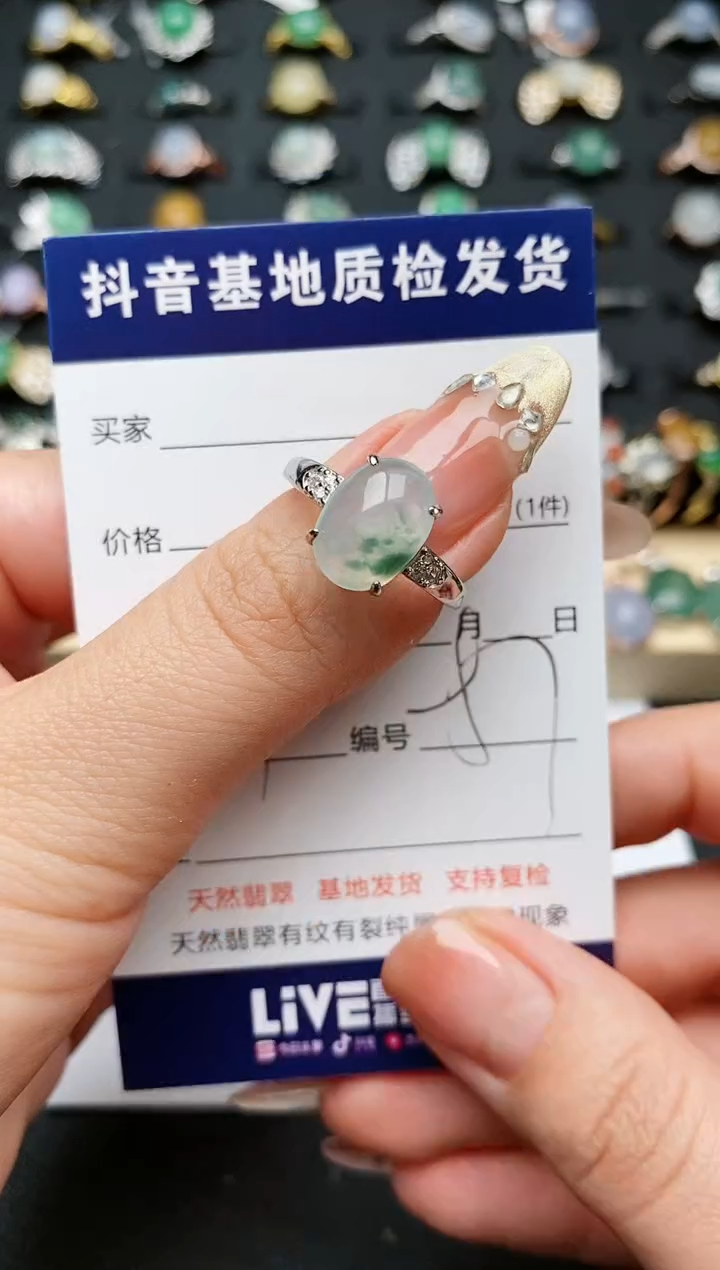 【闪购商品】翡翠戒指银S925镶嵌............