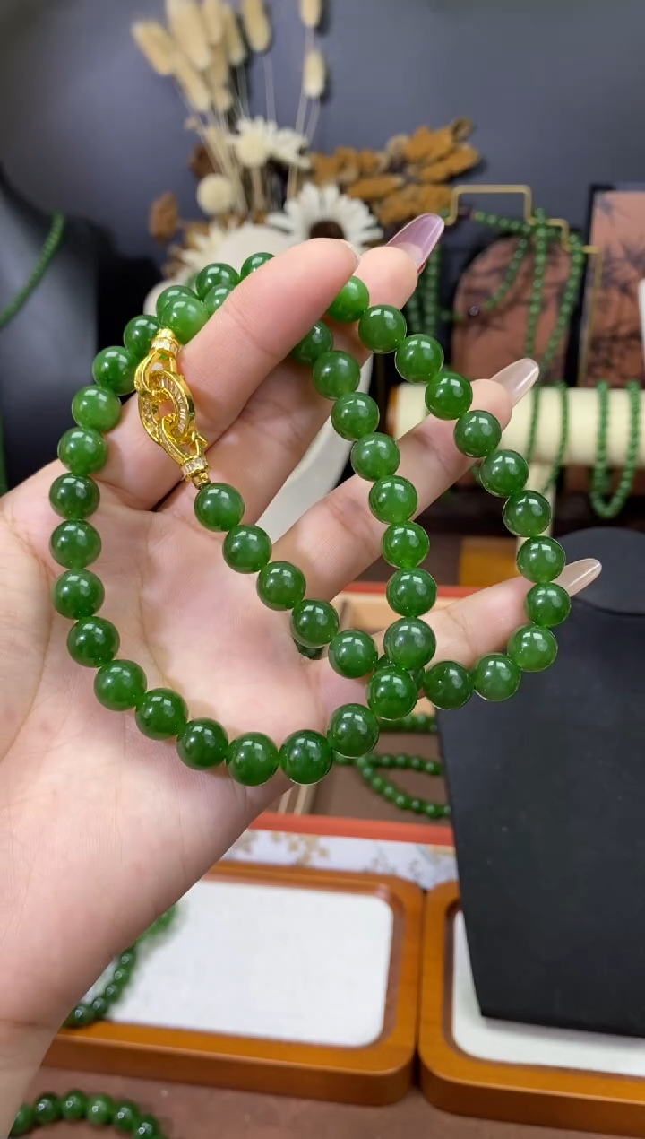 【闪购商品】和田玉（碧玉）颈饰未镶嵌10微矿