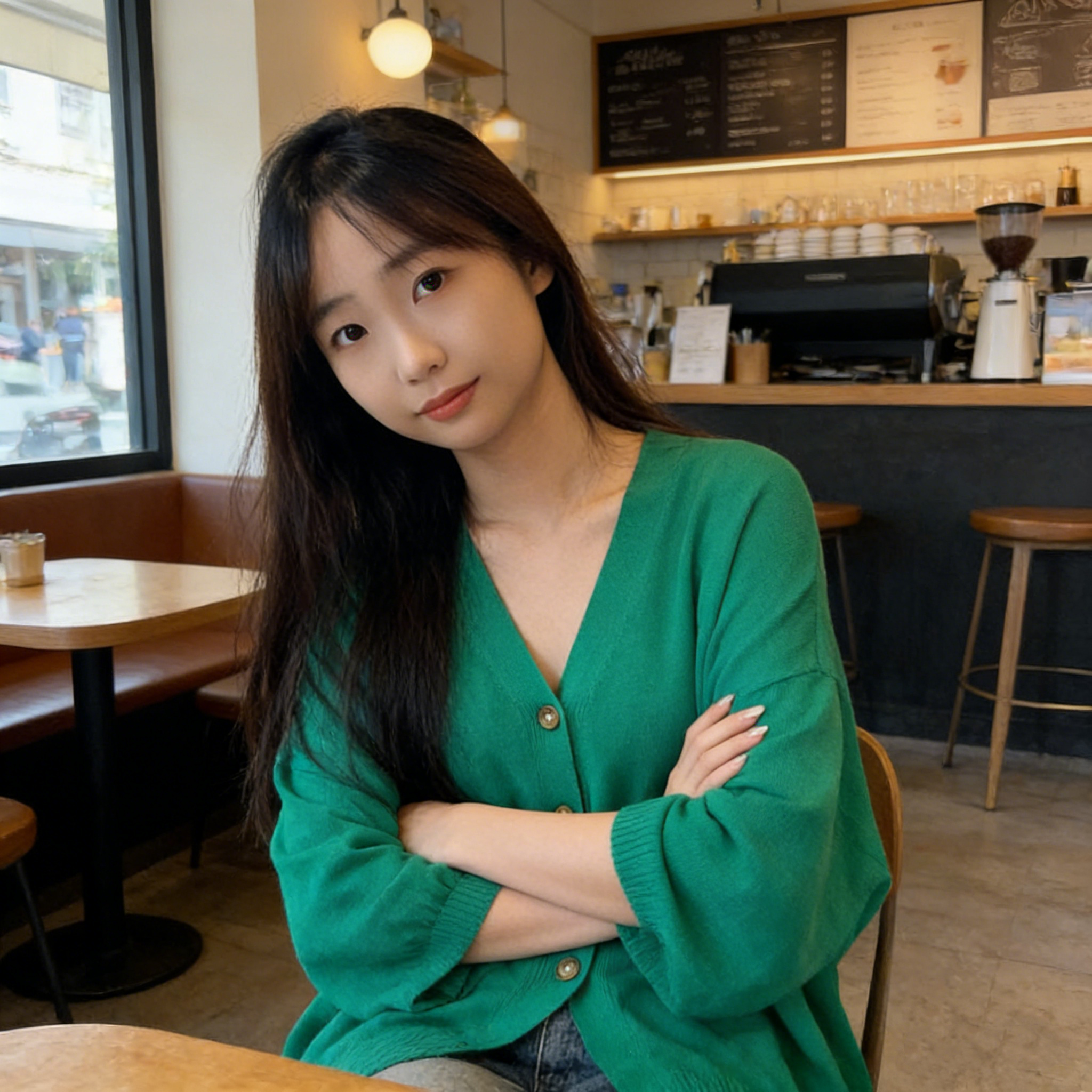 【Montendre】秋季新款 时尚休闲气质百搭长袖针织衫44