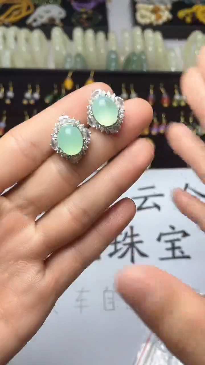 【闪购商品】翡翠耳饰未镶嵌耳针