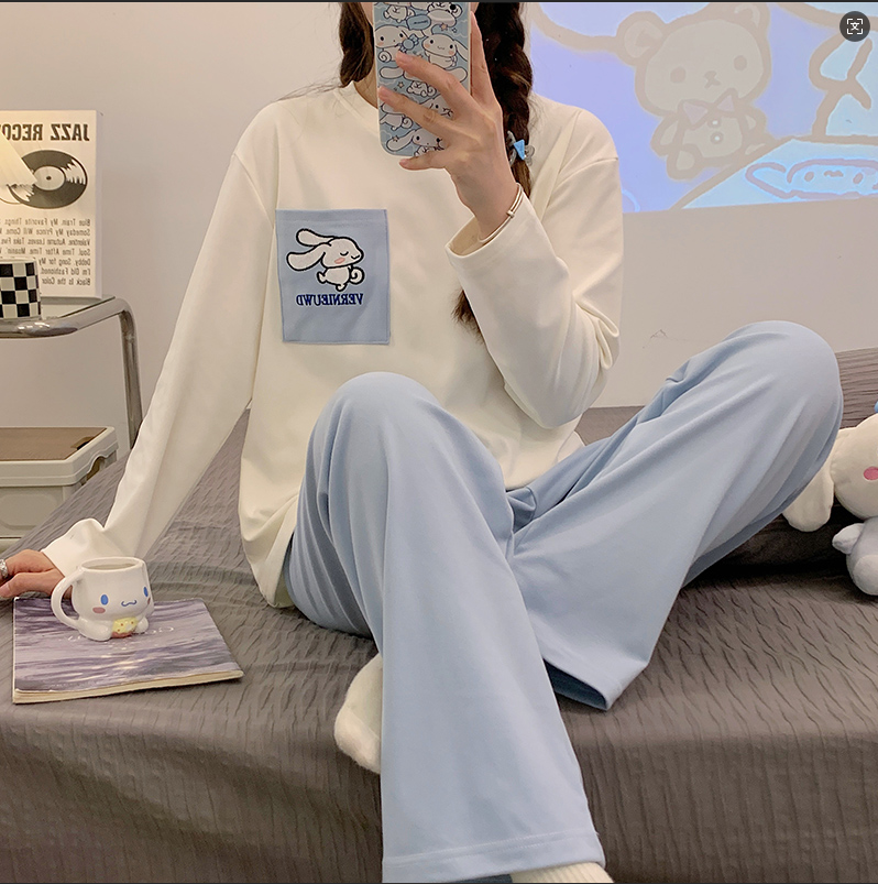 4号链接情侣加厚睡衣女家居服