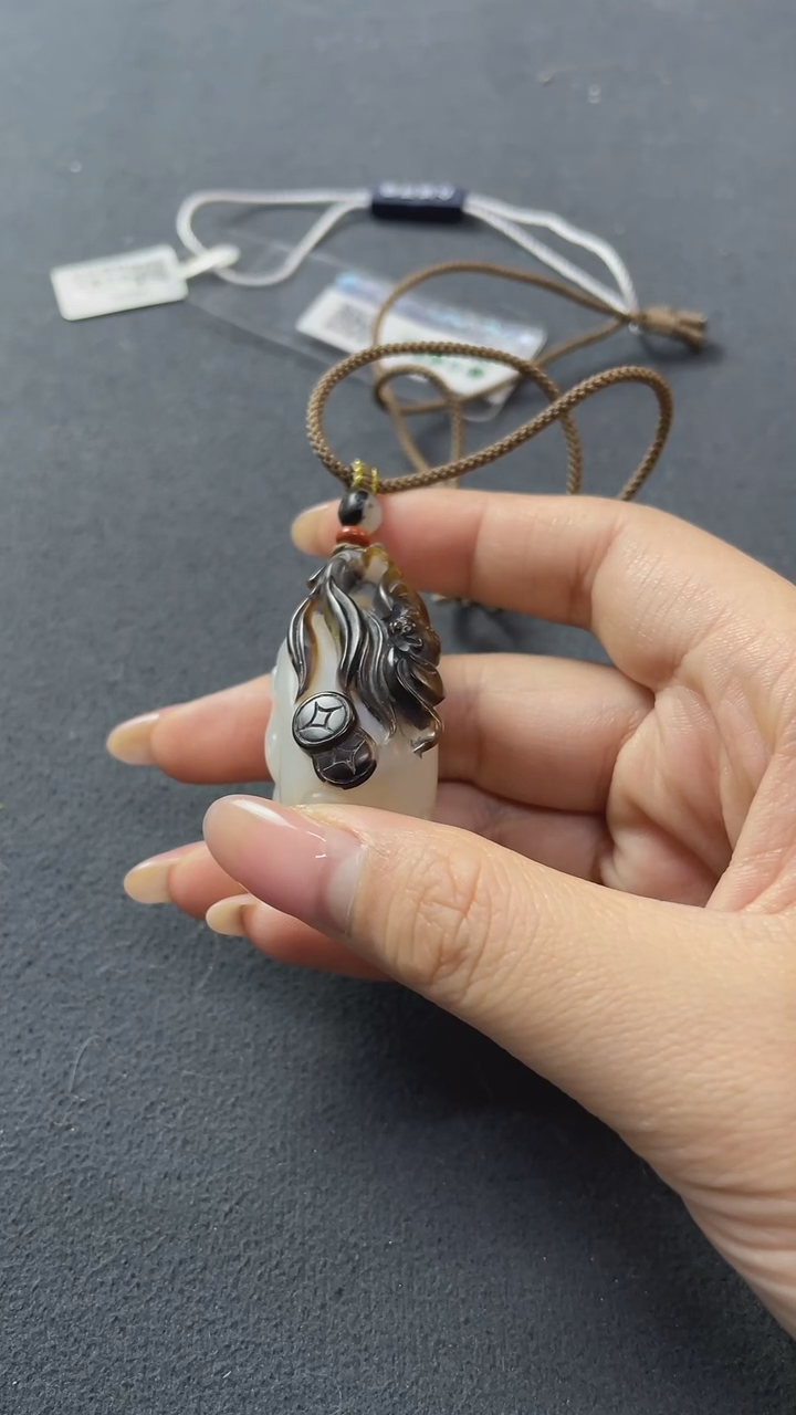 【闪购商品】铜新疆和田玉福在眼前吊坠Z