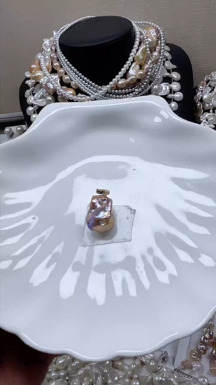 未镶嵌吊坠淡水珍珠【纯恬饰品】