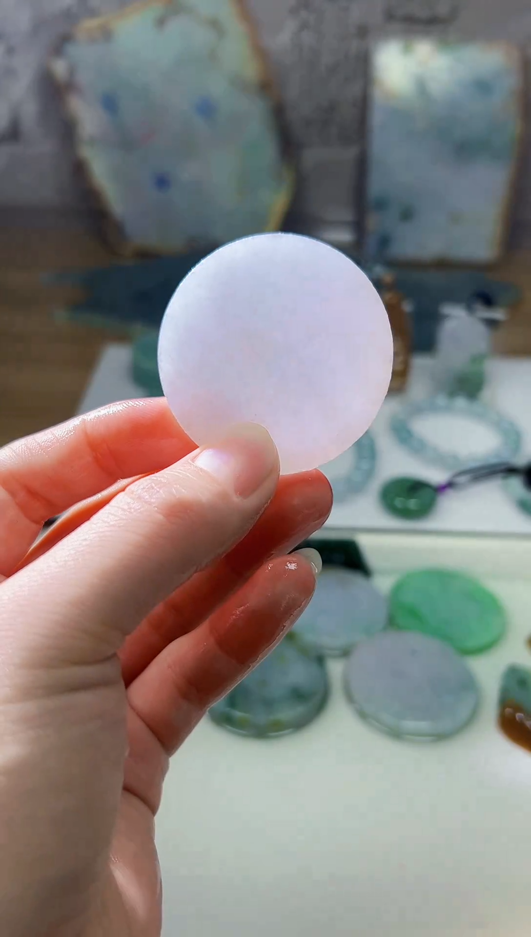 裸石翡翠天然翡翠A货余 南 724