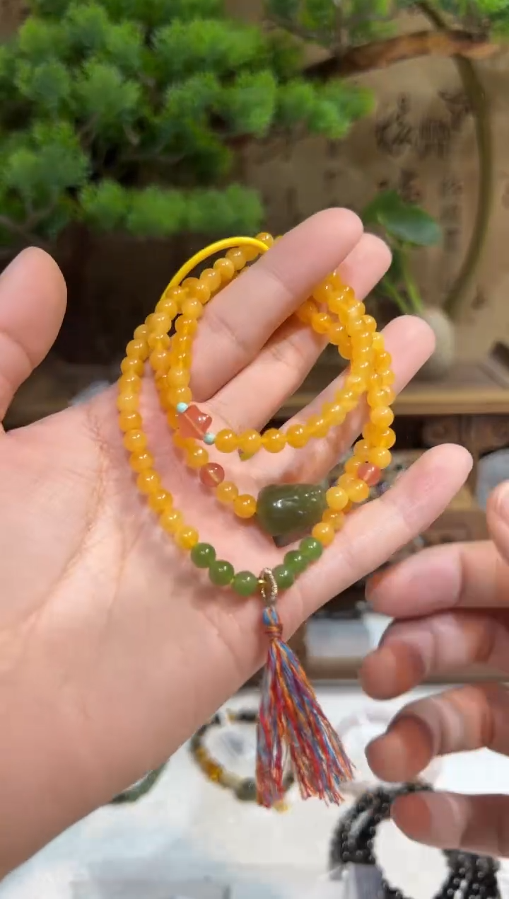 手链琥珀未镶嵌手饰@@