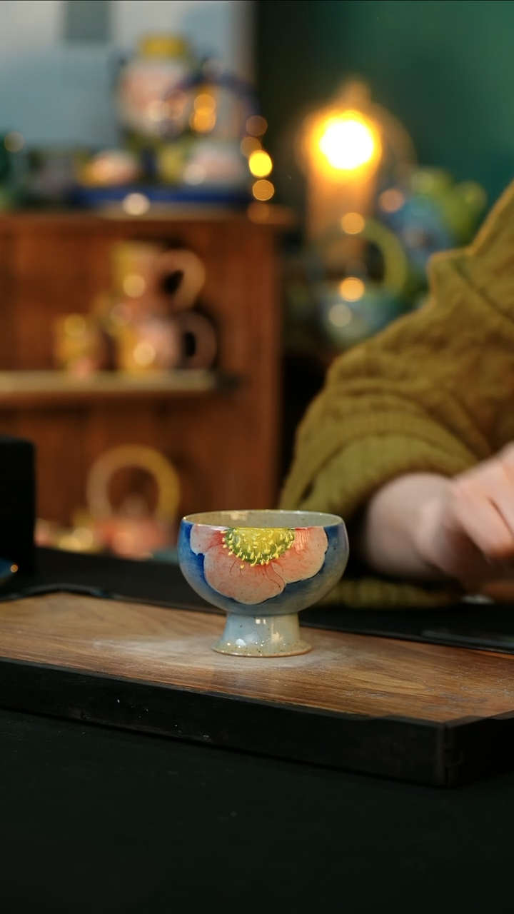 【闪购商品】杯手绘心瓷陶瓷浮力