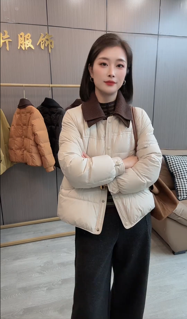 外套女2025冬季新款立领保暖小个子冬装上衣百搭气质韩版休闲棉服