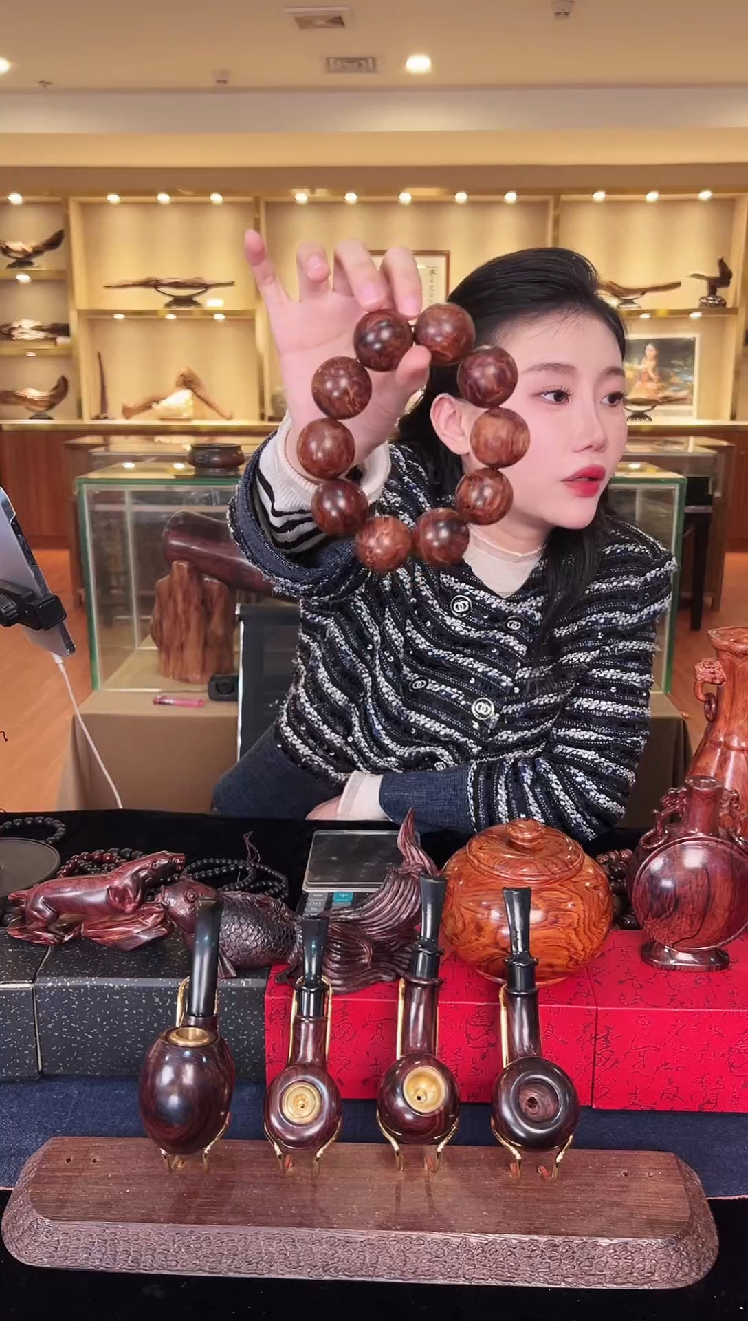 【闪购商品】降真香手串/手链【美比】降真香黄金甲3.0圆珠单圈