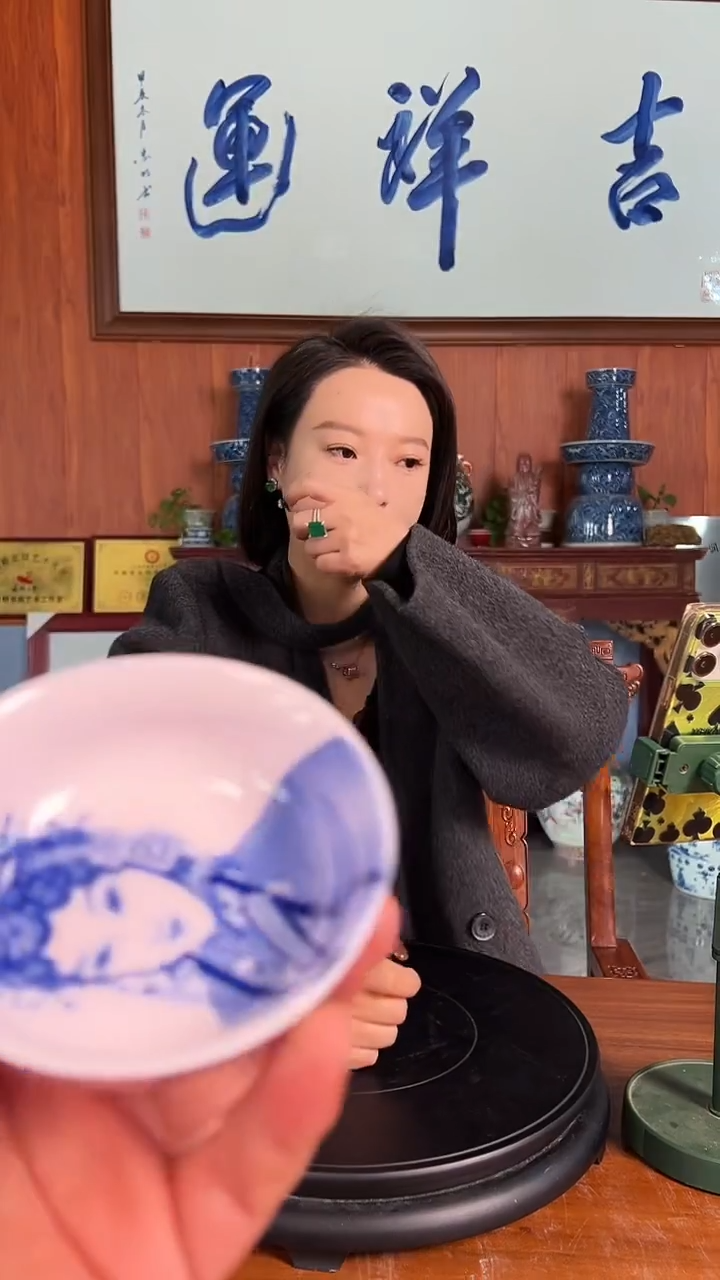 摆件陶景德镇精美陶瓷杯