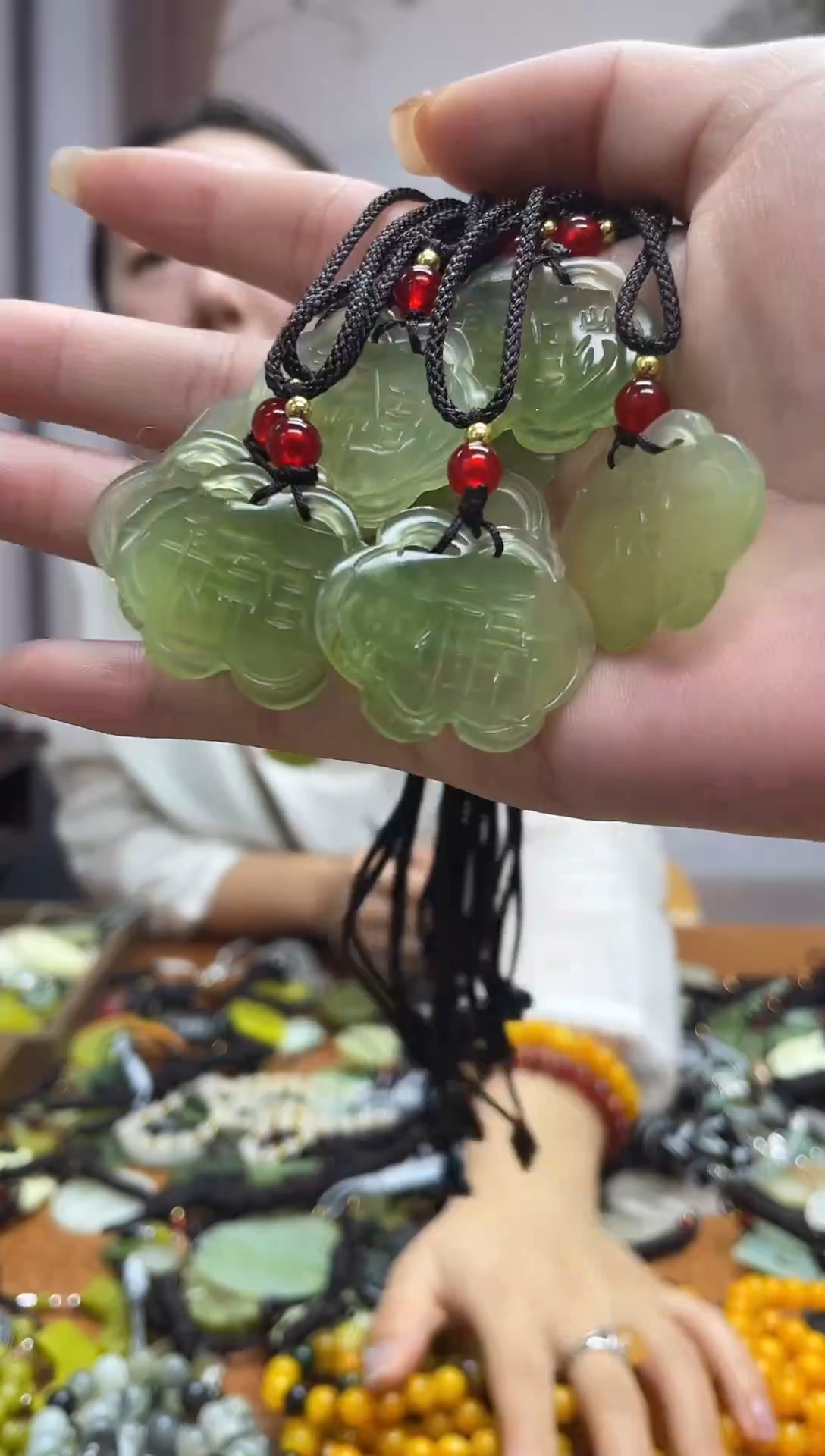 未镶嵌岫玉吊坠多样性发货拍一发一