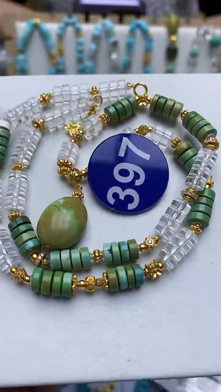 绿松石未镶嵌项链397