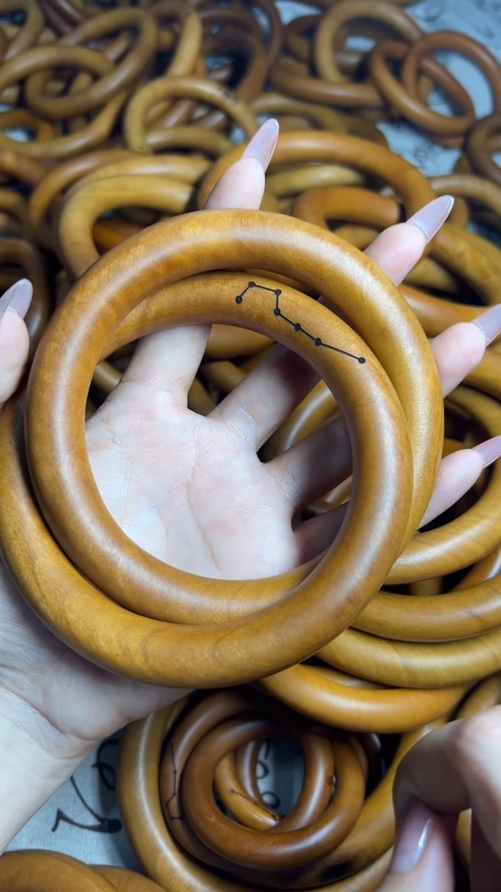 【闪购商品】枣木木雕雷击枣木乾坤圈内径80一物一拍