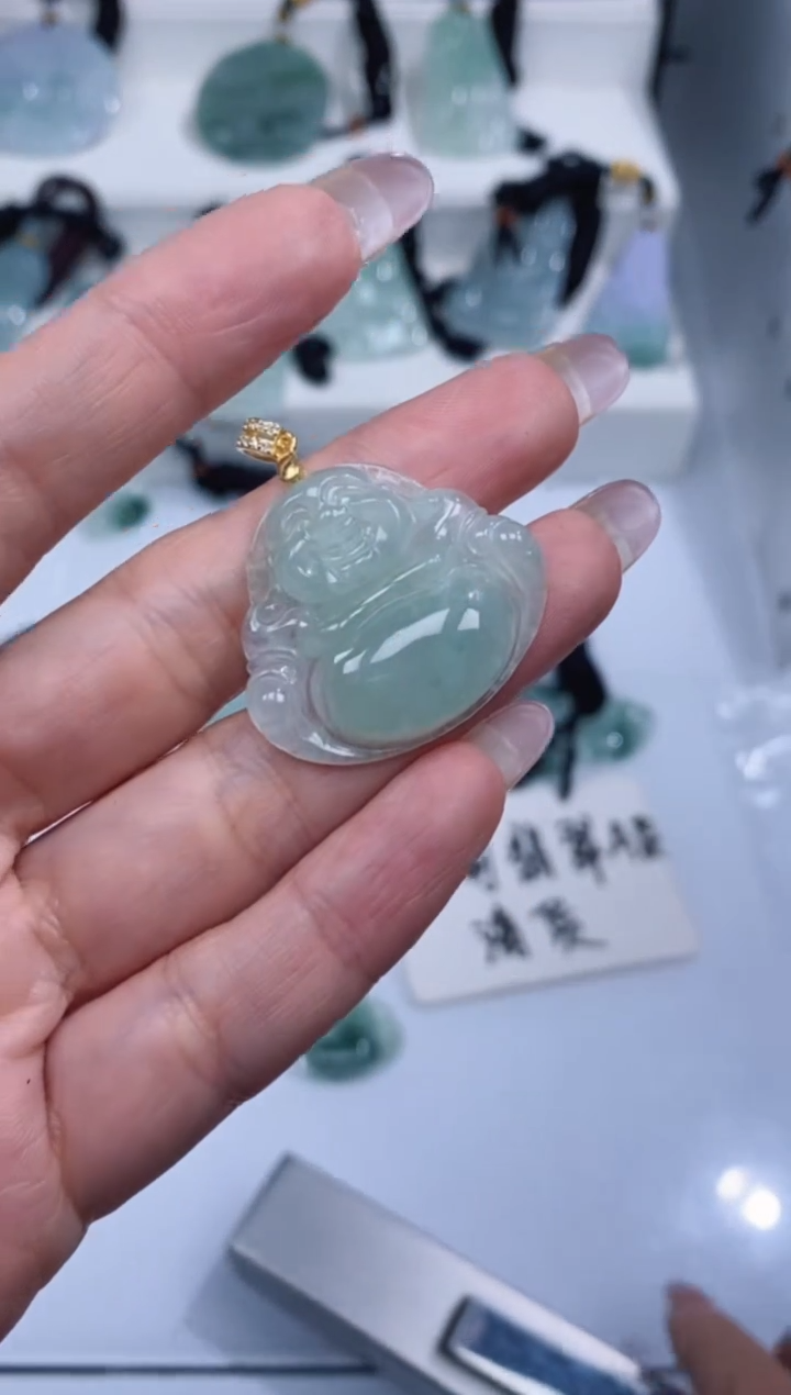 颈饰银S925镶嵌翡翠吊坠