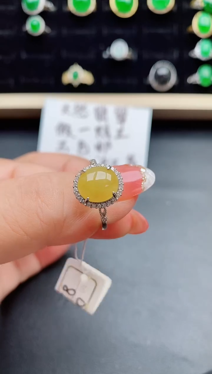 【闪购商品】翡翠戒指银S925镶嵌508050