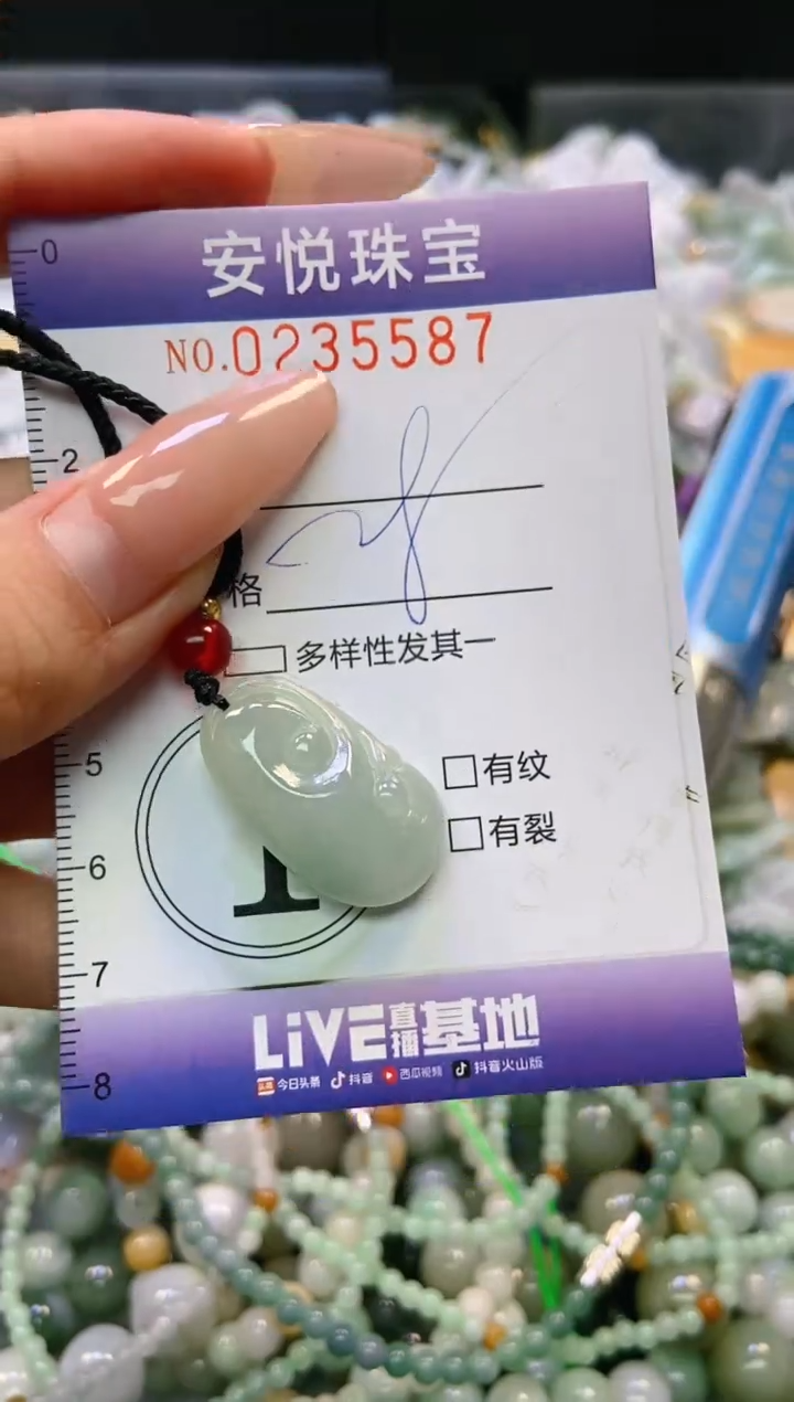 翡翠未镶嵌颈饰闪购0235587