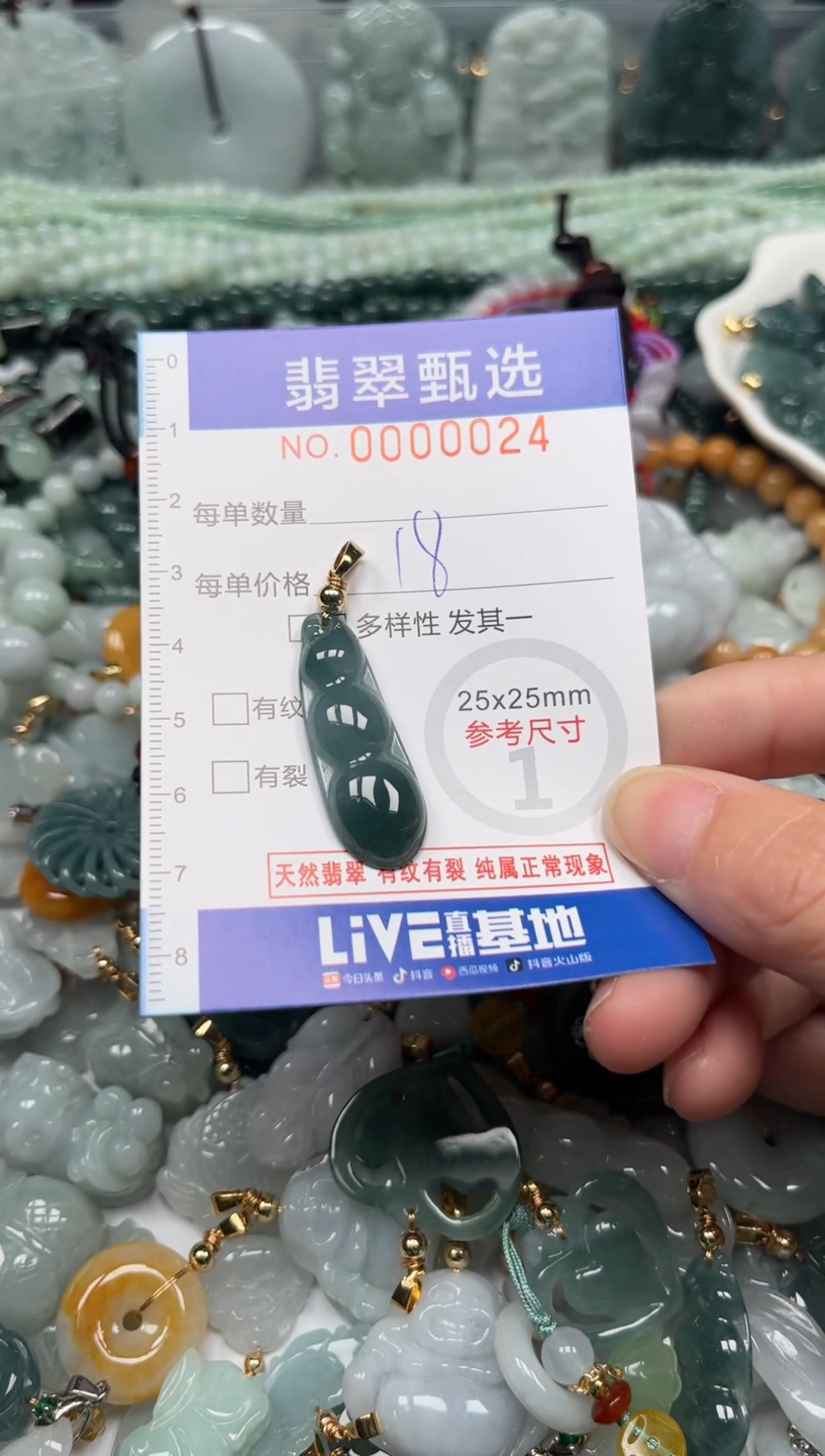 【闪购商品】翡翠颈饰未镶嵌00..0024